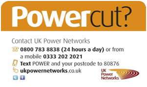 Power cut advice information